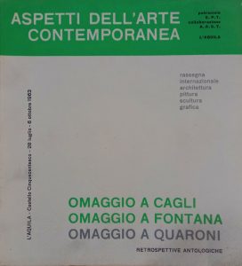 Aspetti dell'Arte contemporanea L'Aquila 1963