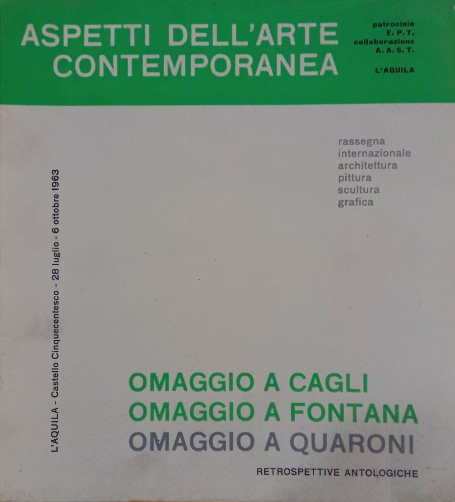 Aspetti dell'Arte contemporanea L'Aquila 1963